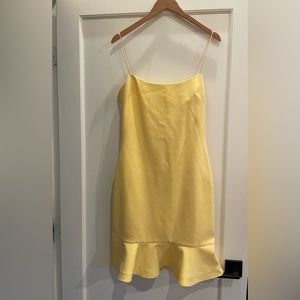 Likely- pale yellow mermaid short dress